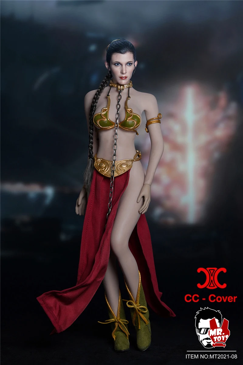 MT2021-08 1/6 ملابس تنكرية للأميرة مع نموذج نحت الرأس مناسب TBL S12D أنثى صدر كبير Suntan الجندي عمل الشكل الجسم