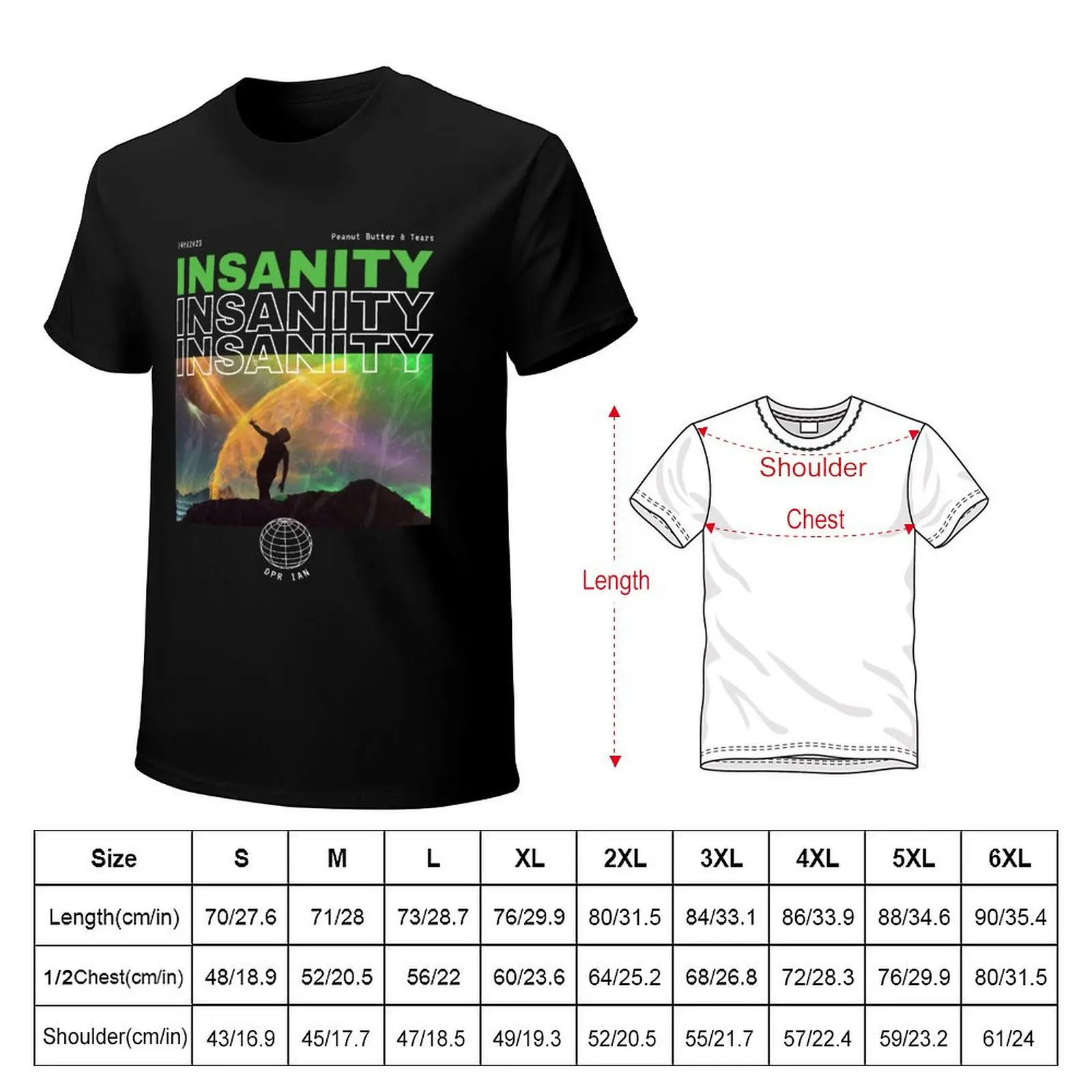 Dpr Ian Insanity (Black Version) T-shirt sports fans tops customizeds kawaii clothes Short sleeve tee men