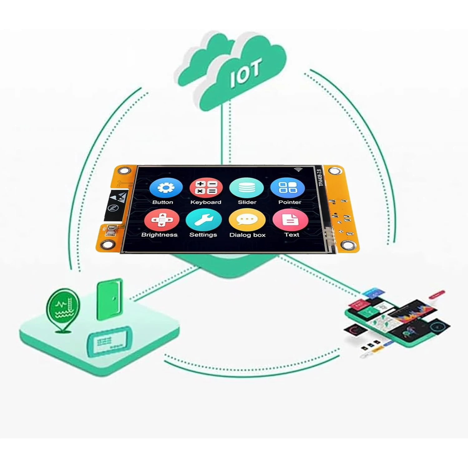 Placa de desarrollo ESP32 ESP32-2432S028R WiFi Bluetooth 2,8 pulgadas 240X320 pantalla inteligente módulo TFT pantalla táctil para Arduino