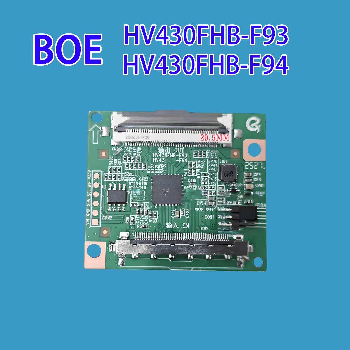 

TCON for HV430FHB-F93 HV430FHB-F94 upgraded logic board with single port 51pin