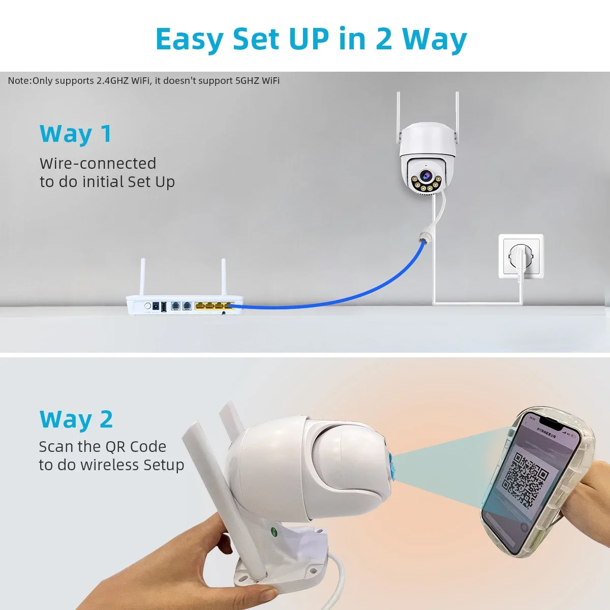 ICSEE 4K 8MP Wifi PTZ Camera 5MP Speed Dome Auto Tracking Outdoor Waterproof Color Night Vision Two Way Audio Security Camera