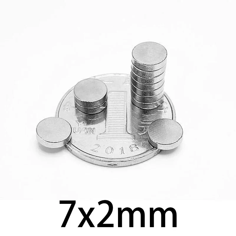 7x1.5 7x2 7x3 7x4 7x5 7x6 7x7 7x8 7x10mm Small Round Search Magnet N35 Strong Cylinder Rare Earth Magnets Neodymium Magnets Disc