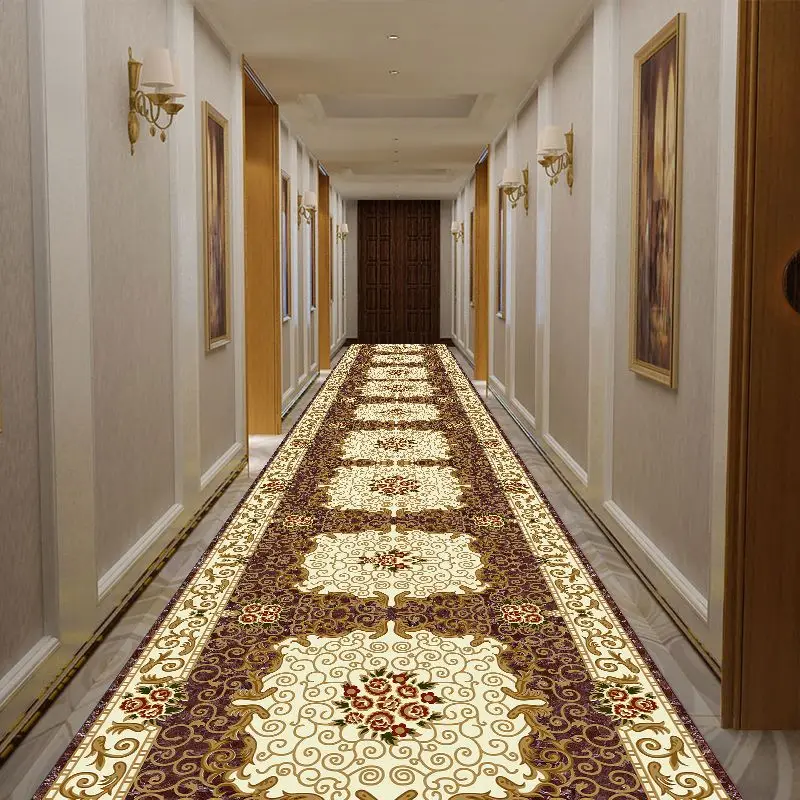 

Hallway Stairs Carpet Simple Corridor Long Strip Area Rug Hotel Mall Wedding Hall Runners Floor Mat Kitchen Aisle Mat ﻿