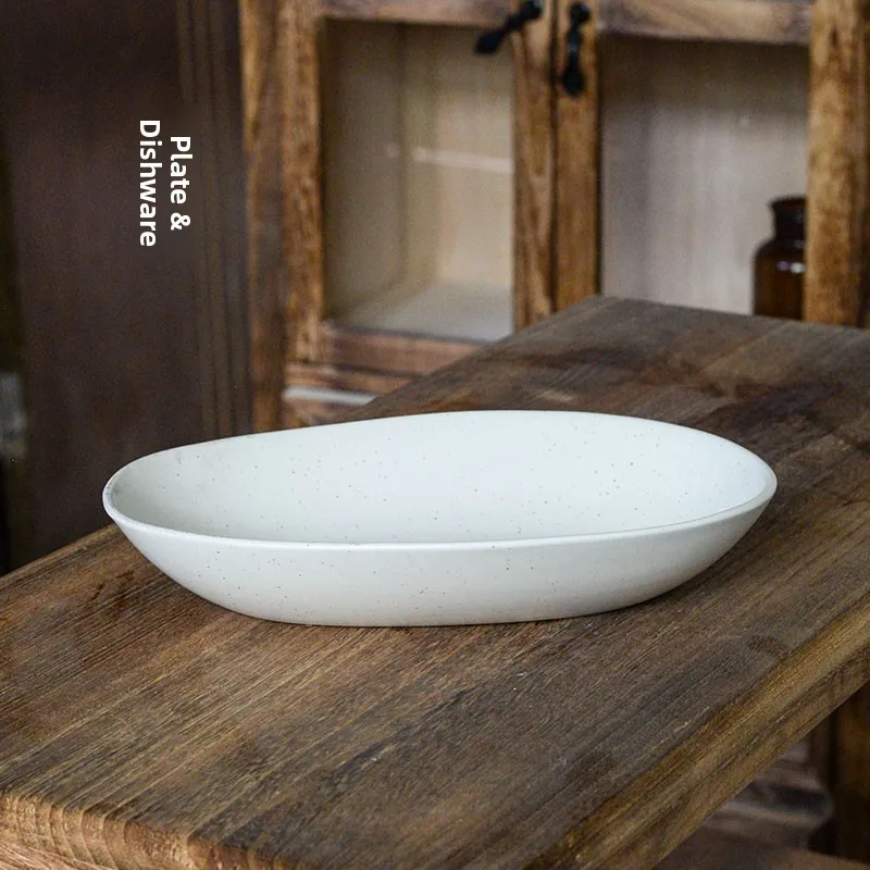 

Ультрапрочная овальная тарелка Nordic Sle Cerc, однотонная, для домашнего использования