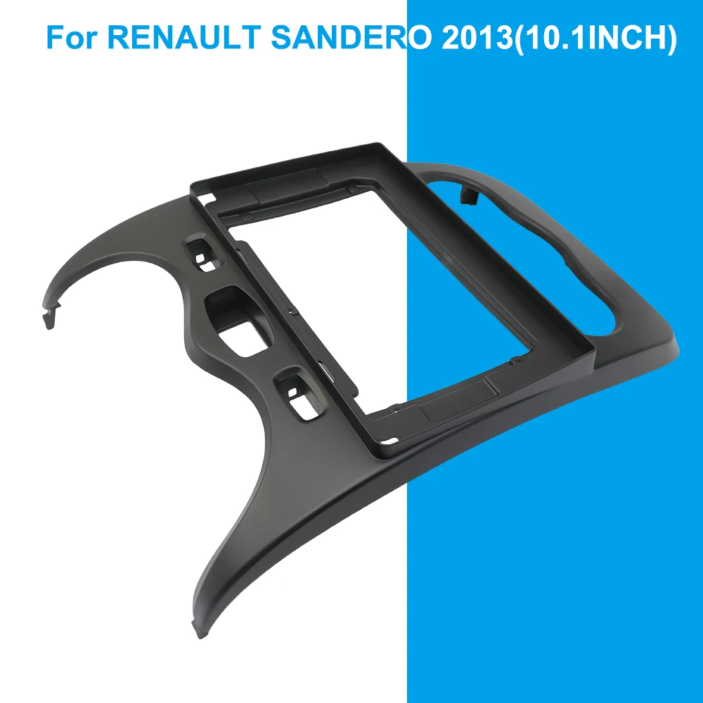 10.1 นิ้วรถสเตอริโอกรอบ 2 Din วิทยุ Dash กรอบติดตั้งสําหรับ RENAULT SANDERO 2013 สายอะแดปเตอร์ Canbus ถอดรหัส