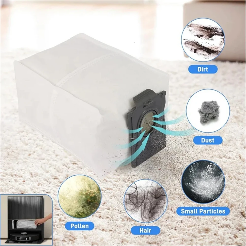Large Capacity Bag White Color 4 Units