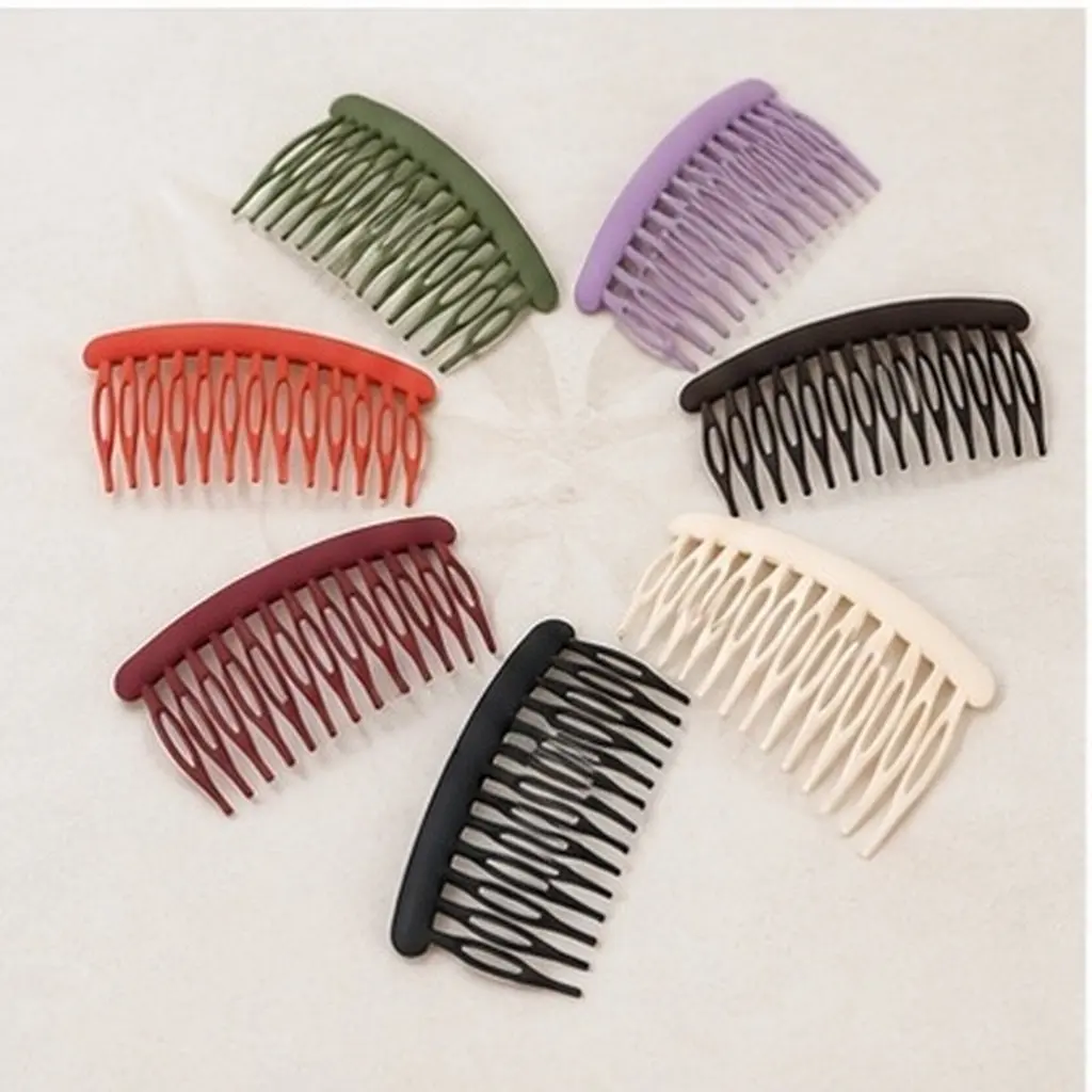8Pcs Frosted Side Comb Hairpin for Women Soft Comfortable Hair Styling Accessory Versatile for Daily Life Parties Bridal Events