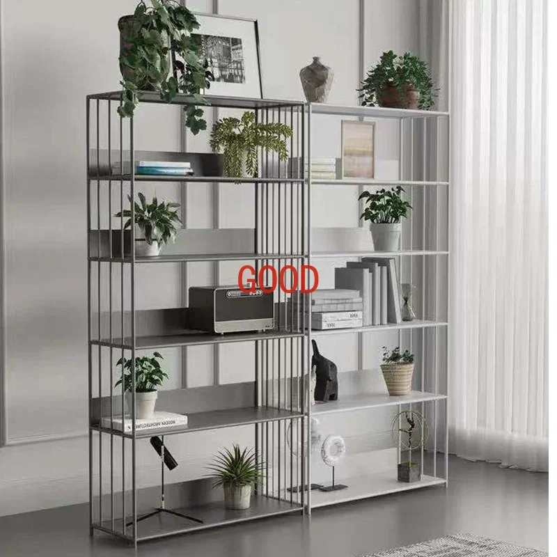 

Современные скандинавские книжные шкафы, напольный шкаф для гостиной, простой офисный многоуровневый железный шкаф для хранения, мебель для гостиной LVBC