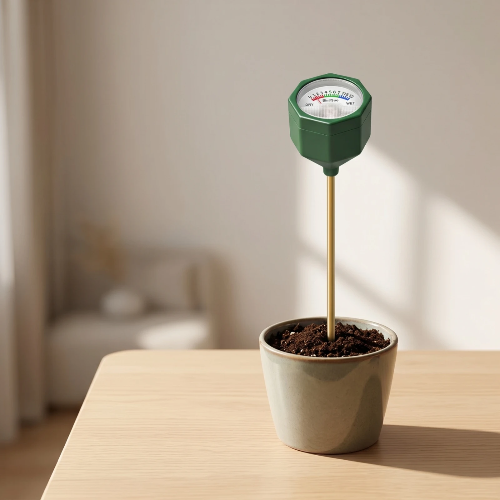 Soil Moisture Meter with Sensor Rod Manual Soil Moisture Tester Gauge Batterybattery-Not-Required Analog for Plant Lovers