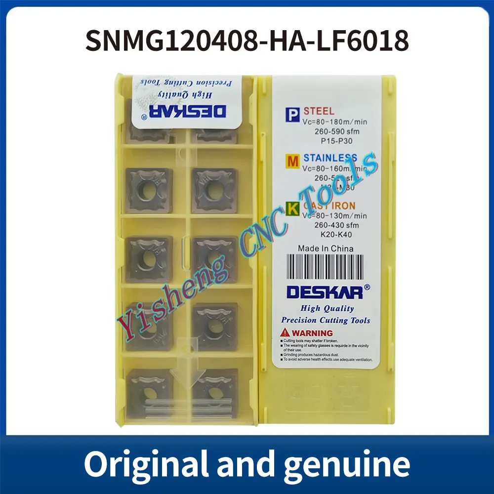 

DESKAR 100% Original SNMG120404-HA SNMG120408-HA SNMG120404-HS LF6018 LF6118 CNC cutting tool indexable threading carbide insert