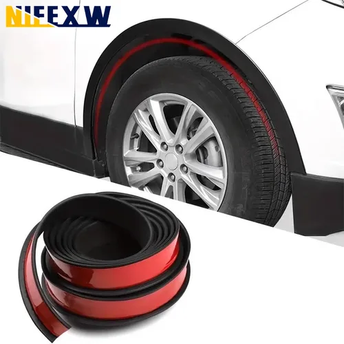 Tira de sellado Universal de PVC para coche, arcos de guardabarros, expansor de ala, tira protectora de barro para coche, tiras anticolisión, cubierta protectora de labio para guardabarros