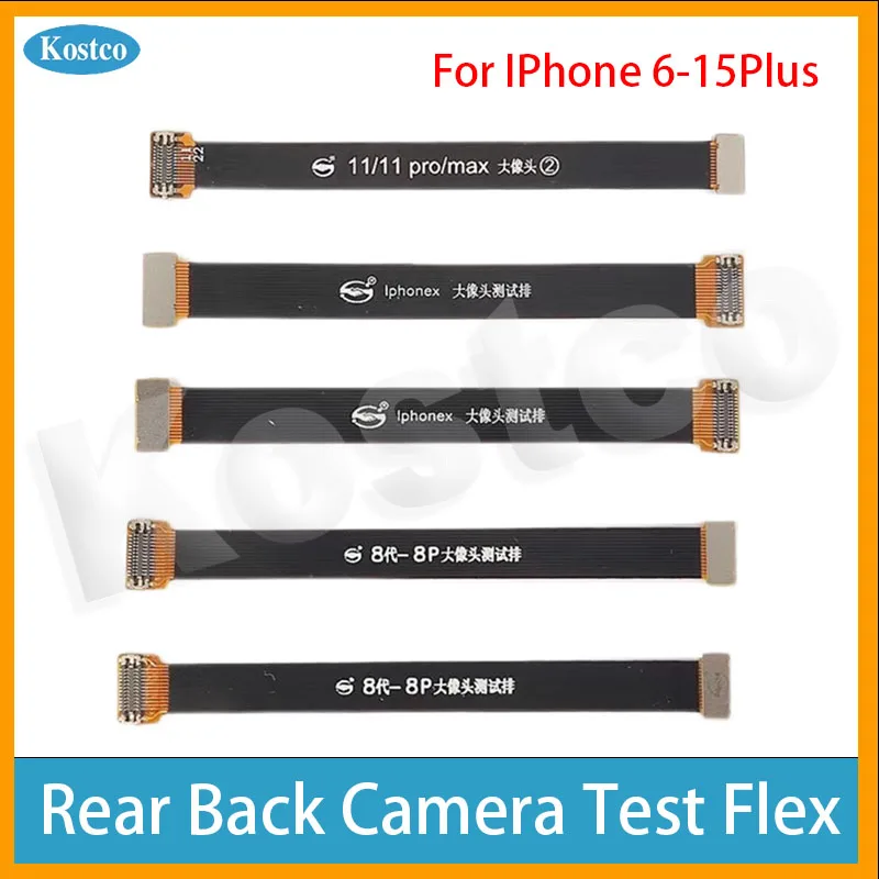 Rear Back Camera Tester Extension Flex Cable For iPhone 6 7 8 X XR XSM 11 12 13Mini 14Pro 15Plus PM Test Flex Cable