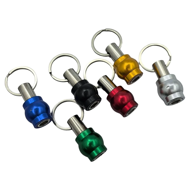 6 個キーホルダークイックチェンジ接続ロッド 1/4 六角ハンドルドライバークイックリリーススリーブ変換ロッド