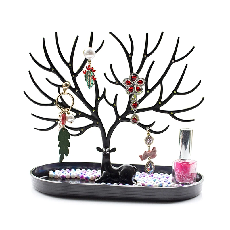 Deer Jewelry Display Stand Earrings Necklace Ring Jewelry Display Tray Tree Storage Racks Organizer Holder Make Up Decoration