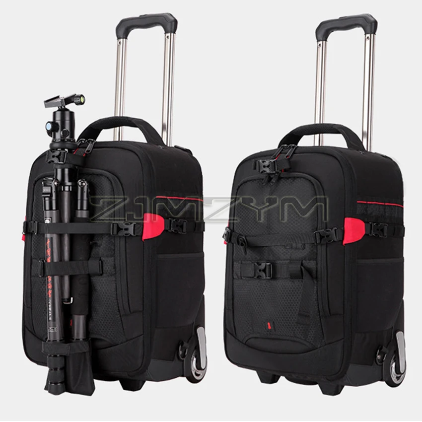 New Upgrade Professional DSLR camera trolley suitcase Bag Video Photo Digital Camera luggage travel trolley Backpack on wheels