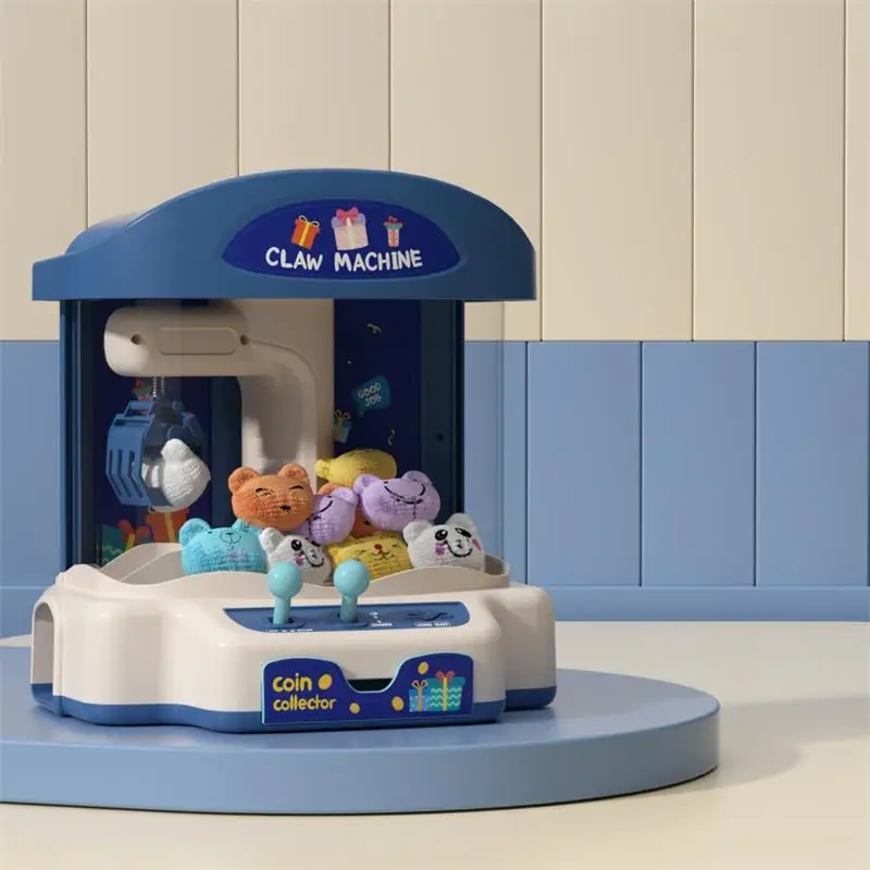 STLF هدايا الاطفال الكهربائية عملة تعمل رافعة محاكاة لعبة كليب المنتزع اصطياد أفخم دمية لعبة آلة مخلب صغيرة