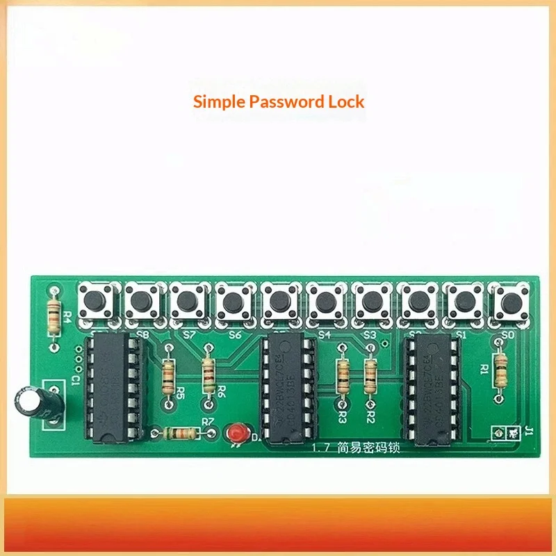 Simple electronic combination lock kit, multi-purpose combination lock fun skills training electronic DIY production spare parts