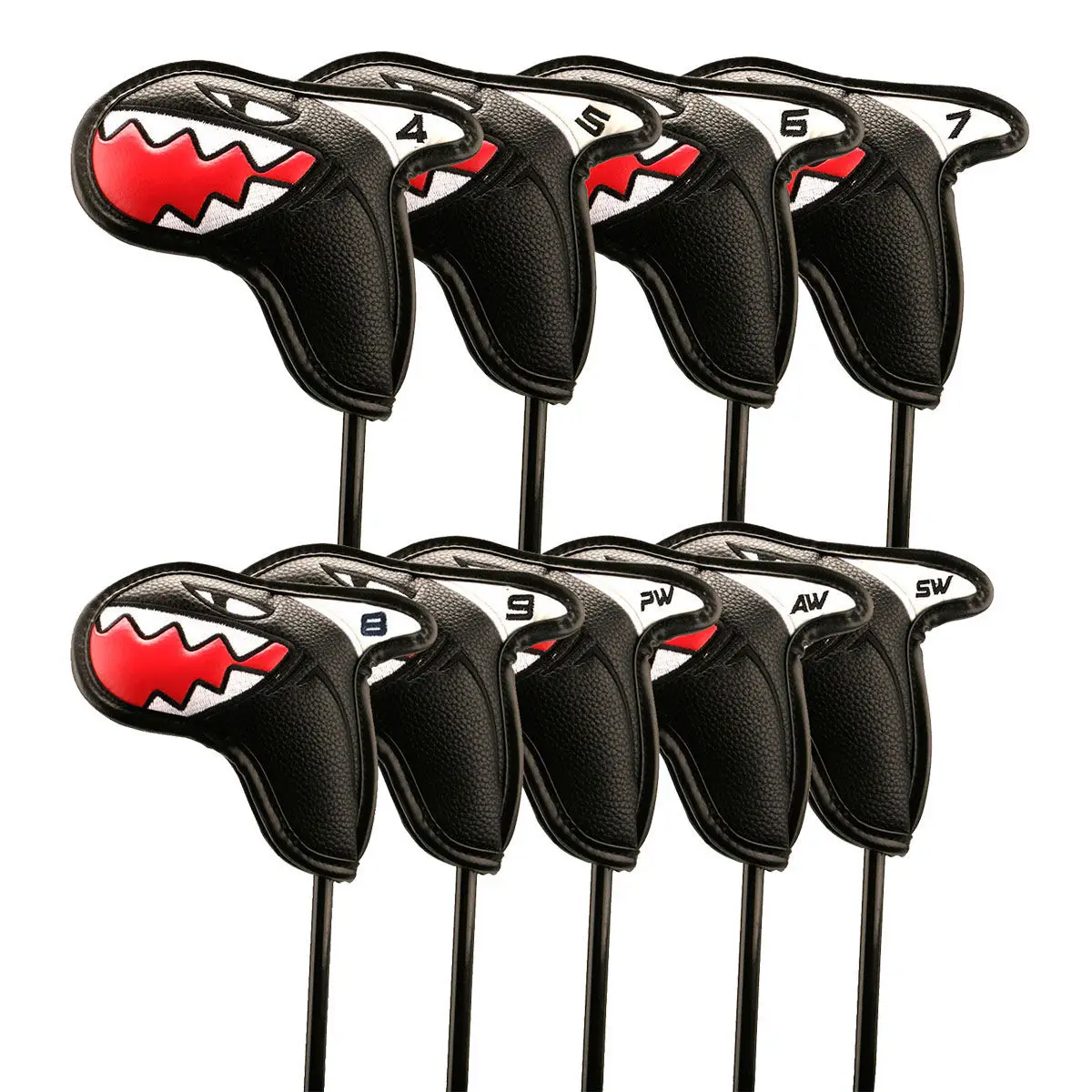 

9pcs Golf Club Cover High-quality Golf Club Protective Head Waterproof and Durable Golfs Iron Sleeve Golfs Accessories Supplies