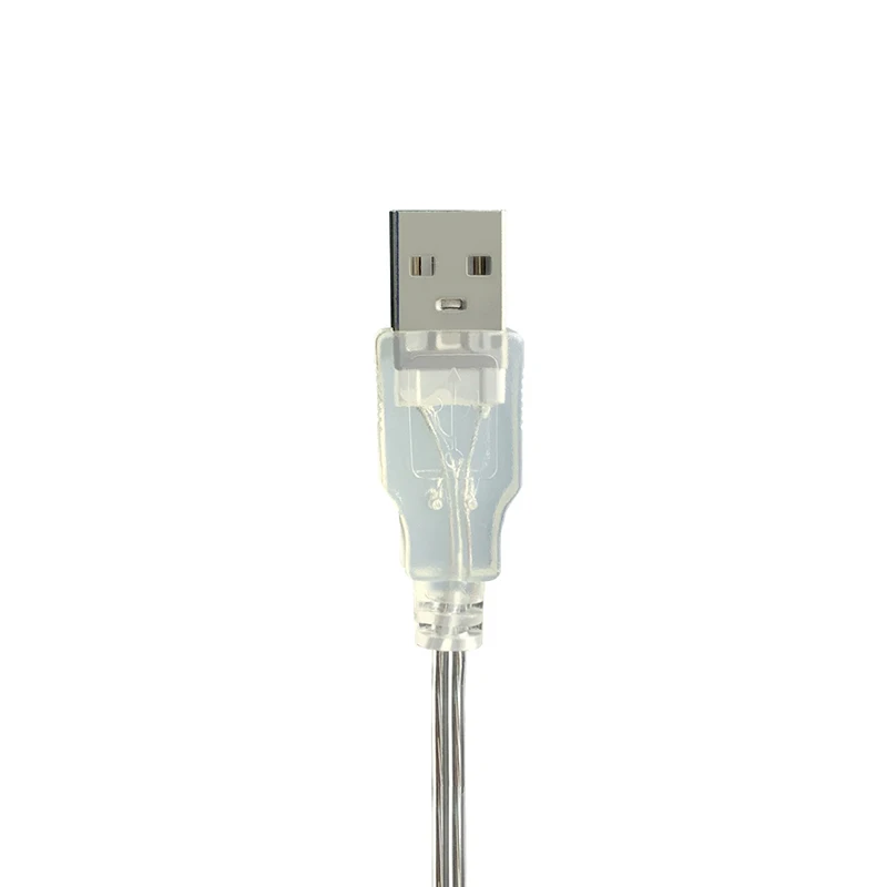 0.3m 5V USB 2.0 Power Supply Cable 2Pin Type A Male Plug/Female Jack Wire Charger transparent Cord Extension Connector 26awg