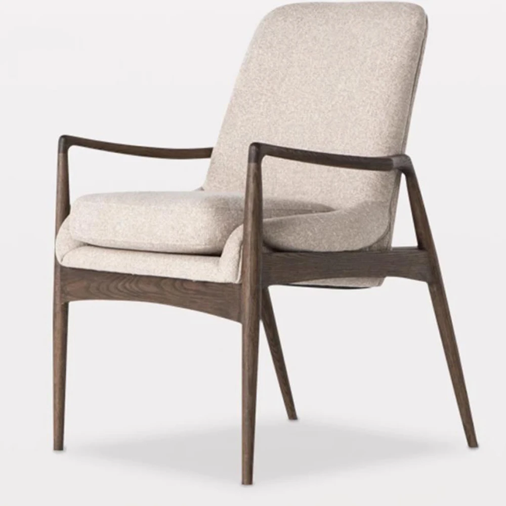 Modern Villa Apartment Hotel Restaurant Solid Wood Frame Stackable Eco-Friendly Portable Dining Chair Upholstery Banquet Seat