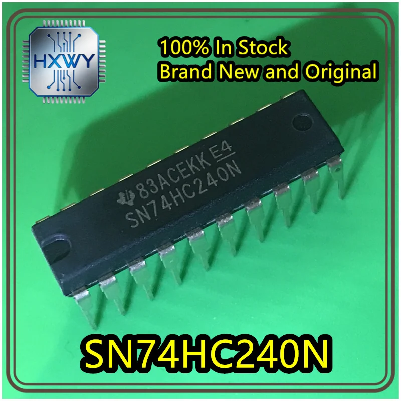 10/50 pieces SN74HC240N SN74HC240 DIP20 Octal Inverting Tri State Buffer IC New Original Stock
