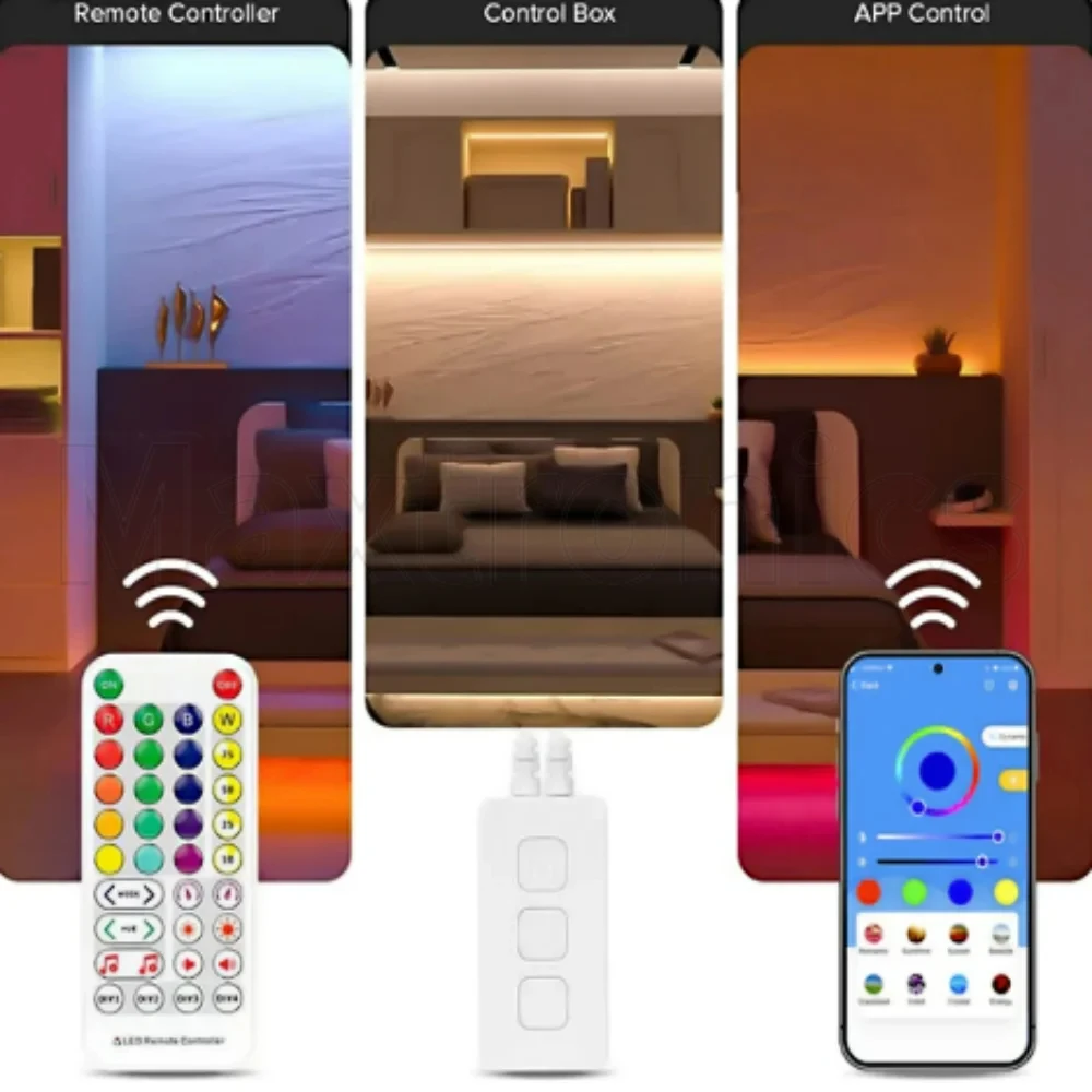 DC5-24V SP513E SP514E RGB RGBW تحكم واي فاي APP الذكية وحدة تحكم بالموسيقى الأشعة تحت الحمراء التحكم عن بعد 38 مفتاح باهتة مصباح ليد قطاع