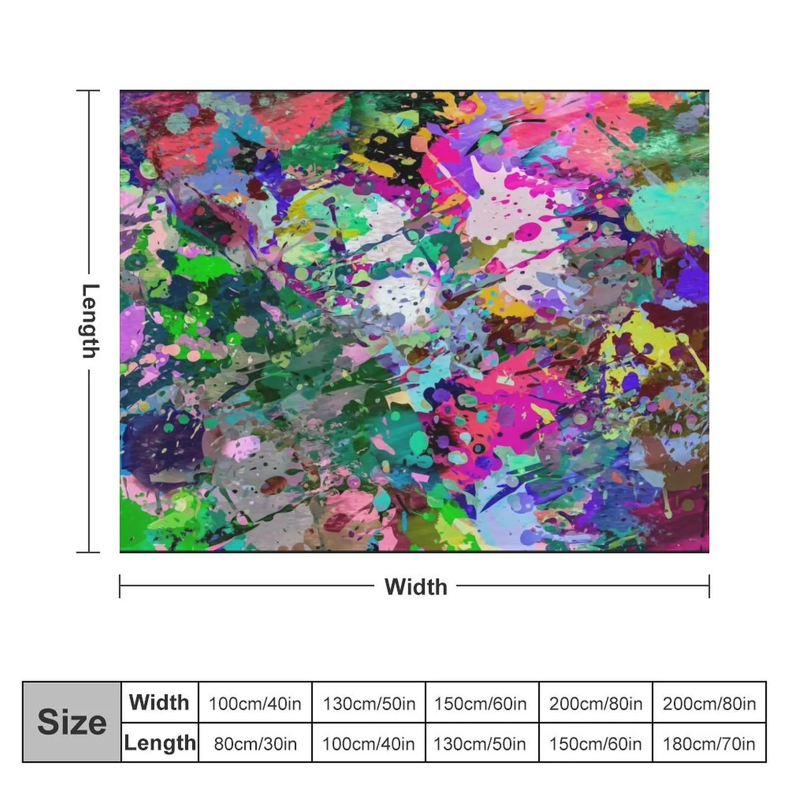 Abstract Fine Art Contemporary Challenging Colorful Bright 1000 Piece Jigsaw Puzzle~Decorate Your Home With Wall Throw Blanket