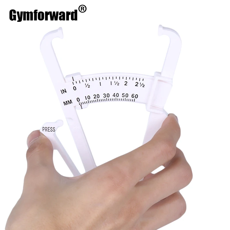 1 PC Fitness Body Fat Tester Bodybuilding Calculator Caliper Clip Body Fat Measurement Tool Lipid Slim Skin Fold Fat Monitors