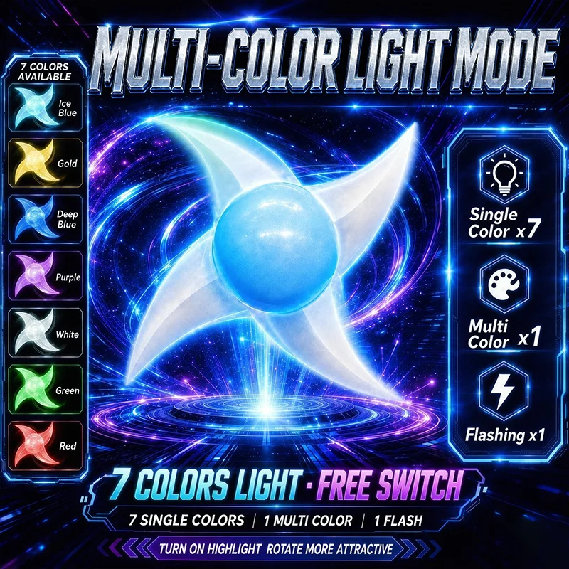 Rotating Spiral Pill Cyclone Smooth Blade Seven Colors Cosplay Props Luminous Clothing Accessories  Luminous Laser Sword Toy