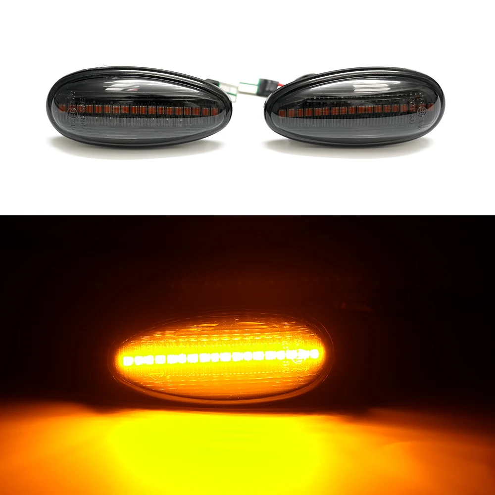 For Mitsubishi Pajero Montero Shogun MK3 Sport K9 Space Wagon Galant Outlander Lancer Dynamic LED Side Marker Turn Signal Lights
