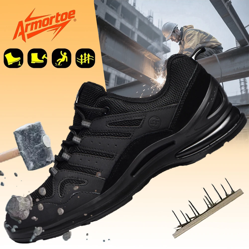 

ArmorToe Electrician Insulated Plastic Toe Safety Shoes Breathable Anti-Smash Anti-Puncture Comfortable #Armor3052