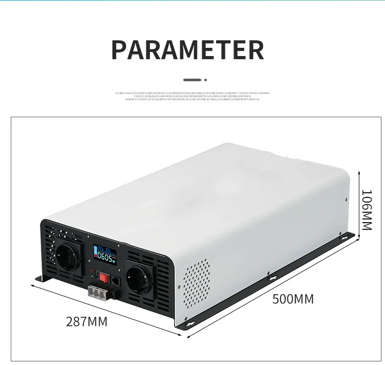 Imagem -03 - Inversor de Onda Senoidal Pura 220v 230v 240v 8000w 16000w 8kw Poder 24v 48v 60v 72v Conversor Solar Car Inversores Grade Tie Inversor