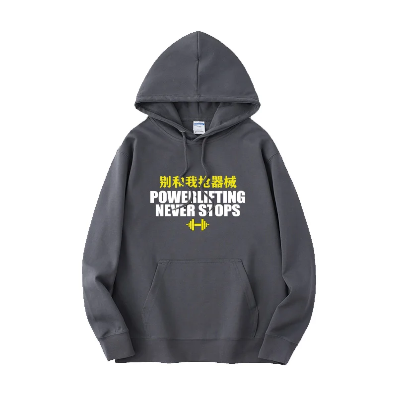 هودي نسائي فضفاض بأكمام طويلة من مزيج القطن والبوليستر مع طباعة للنساء الشابات