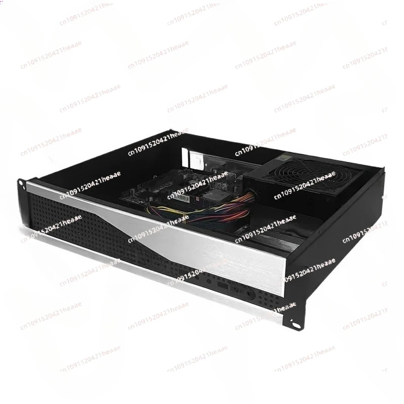 Suitable for17 * 17   2U Chassis Milling Aluminum Panel  350 Horizontal Heat Dissipation Industrial Control Chassis