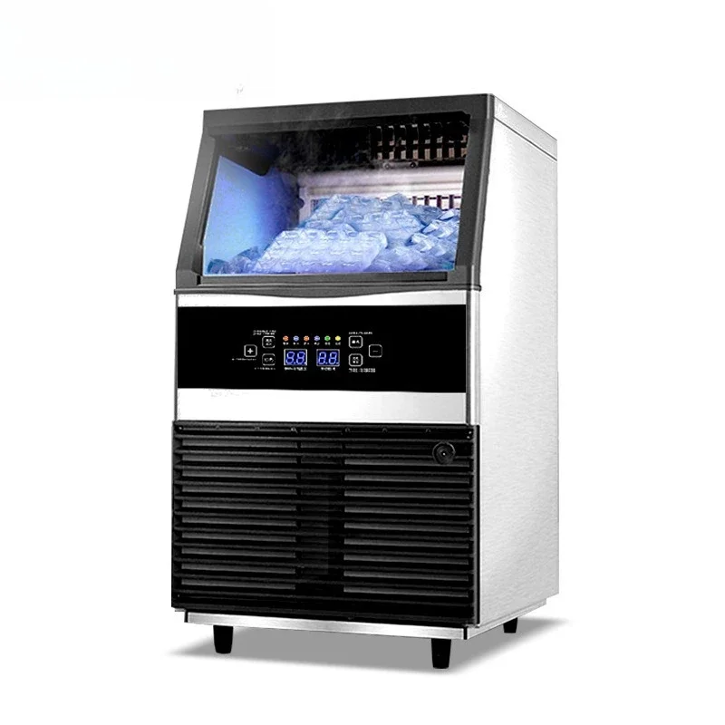 

Ice commercial ice machine solid ice cube machine, coffee milk tea shop bar KTV equipment