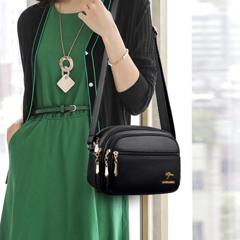 Genuine Luxury 3 layers Handbags Women Bags Designer HIgh Quality Leather Crossbody Bags for Women 2024 Shoulder Bag Sac A Main