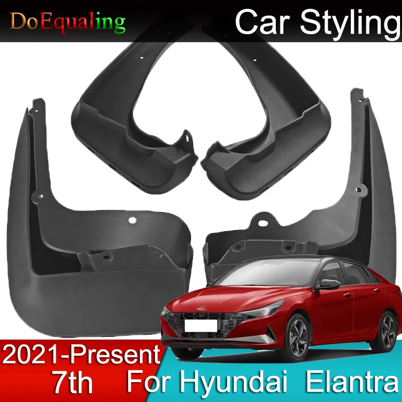 Automobile Car Mudguards Tire Mudguard Engineering Plastics Anti-dirty for Hyundai Elantra 7th Avante I30 Sedan 2021 2022 2023