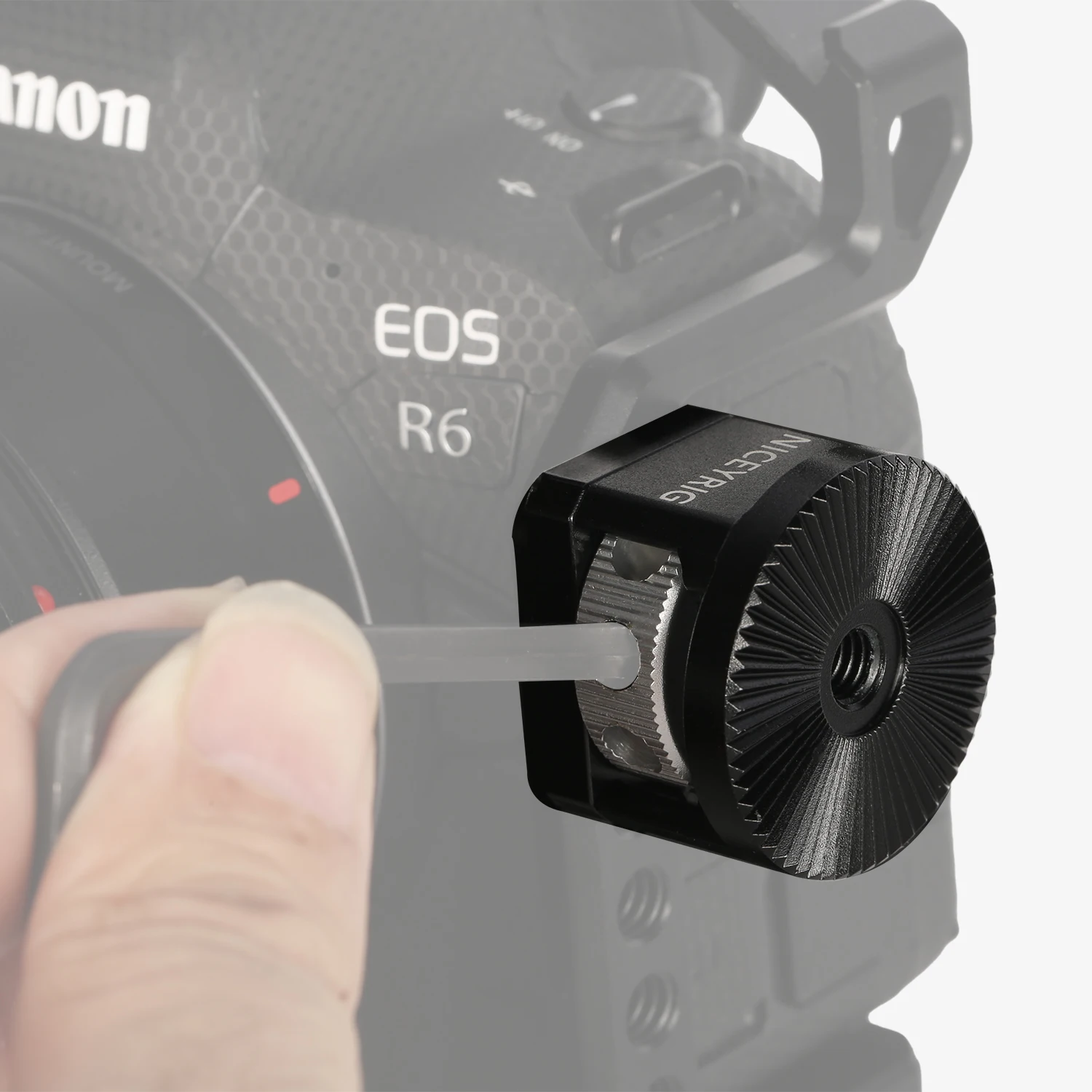 Adaptador de montagem de roseta Niceyrig Arri (parafuso de localização Arri de 3/8 '' ou 1/4 '')