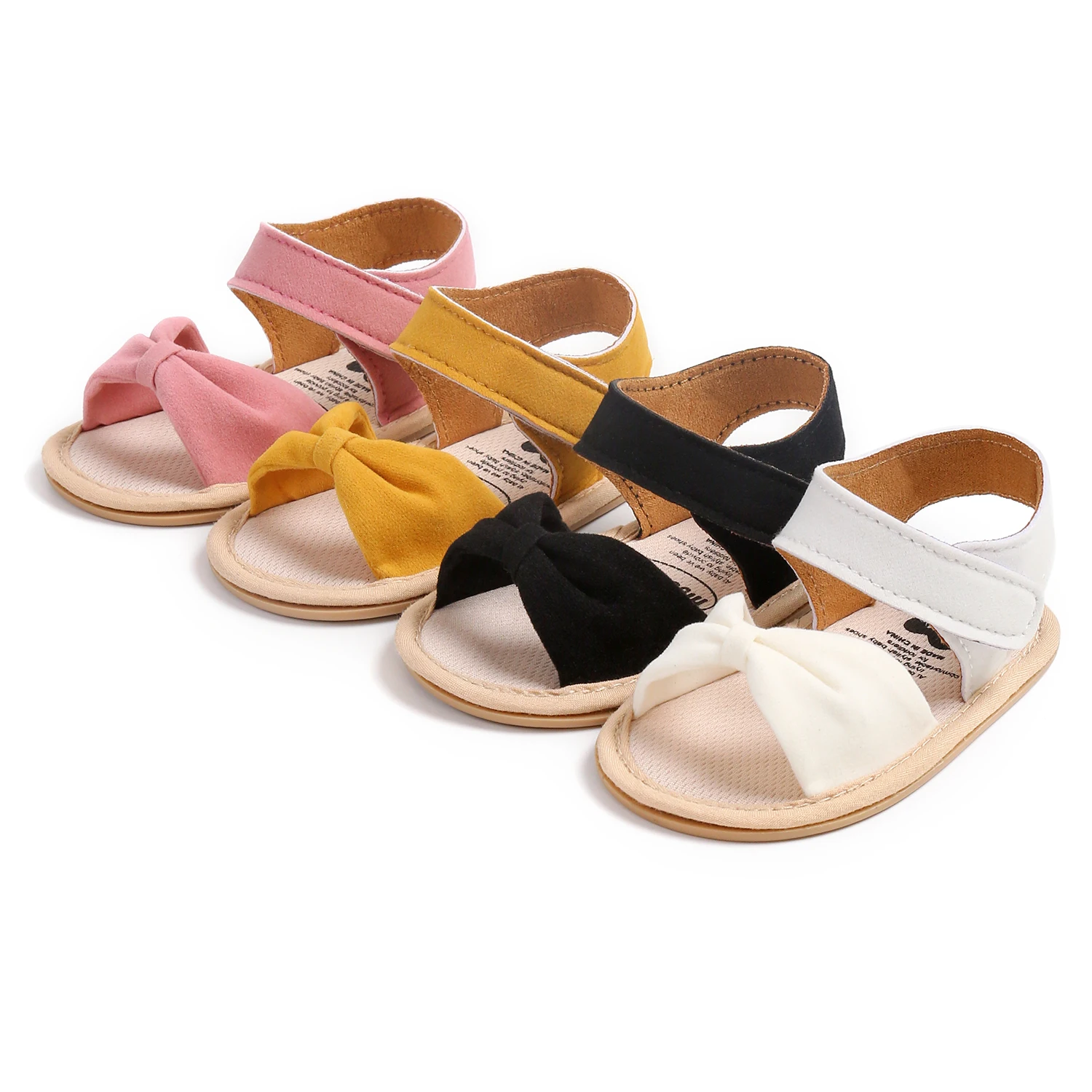 Baby Girl Bow Summer Sandals Baby Rubber Sole Toddler Shoes