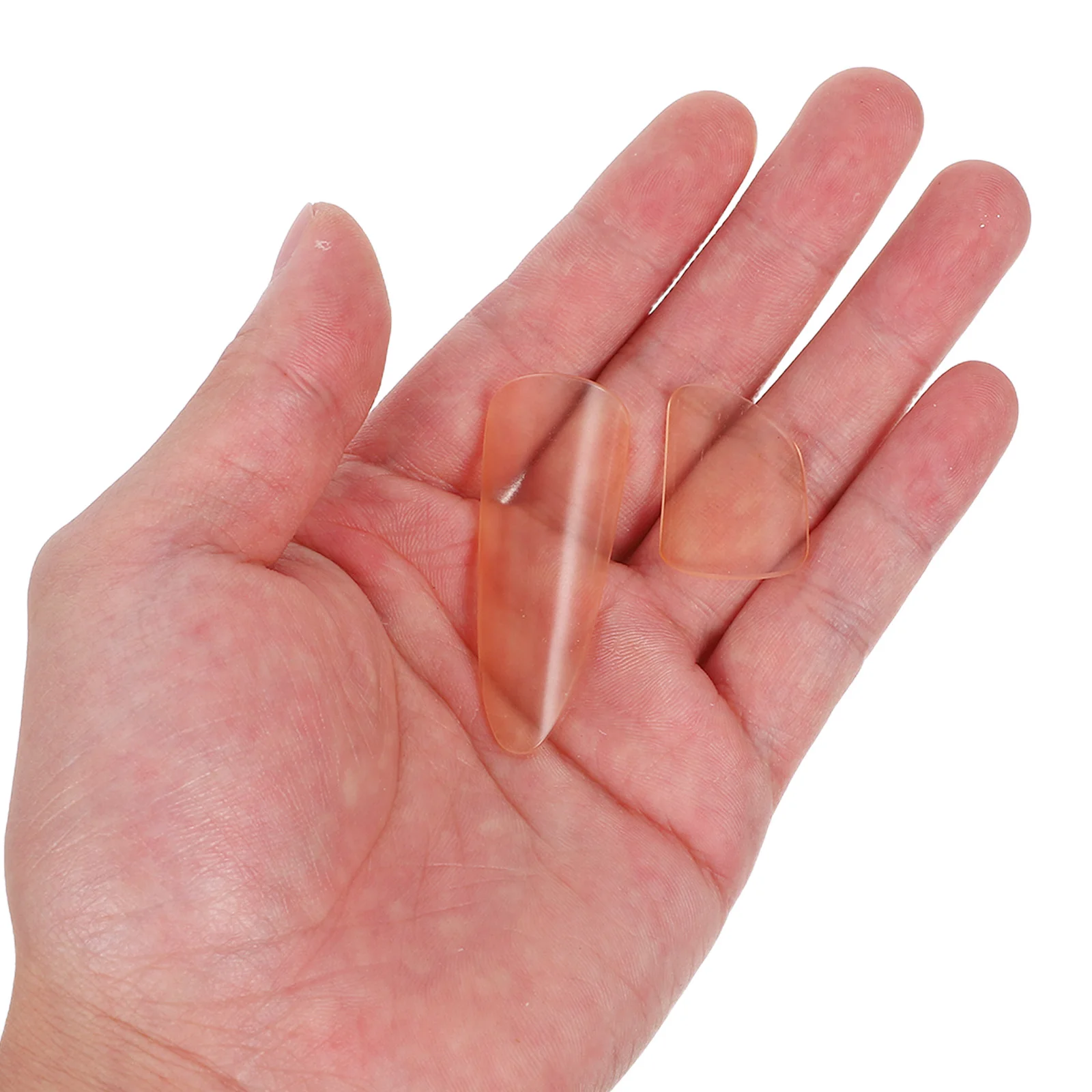 

3pcs Transparent Finger Picks Elastic Nail Sticks for Kids Adults Clear Press On Picks for Banjo Yueqin Lute