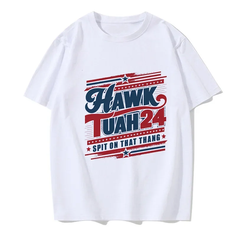 

90s best-selling shirt Hawk Tuah 24 Spin on Thang retro short sleeved T-shirt O-neck classic T-shirt for women