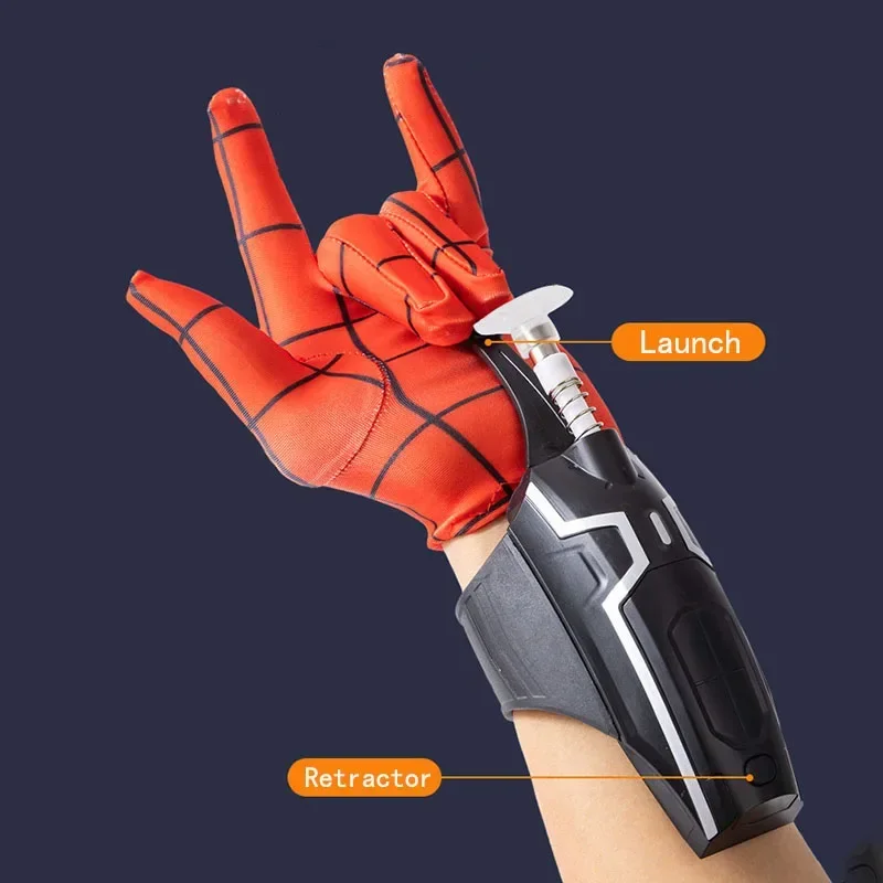 Spiderman Web Shooter Wrist Cobweb Launcher Gloves Accessories Props Toys ML Legends Spider Man Action Figure Gift for Children