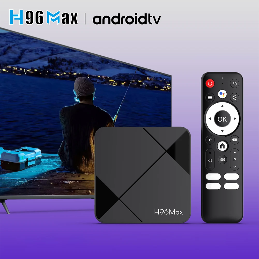 Android 14 Smart TV Box RK3518 رباعي النواة H96Max Home Video Player Voice Remote Control Mouse Assistant