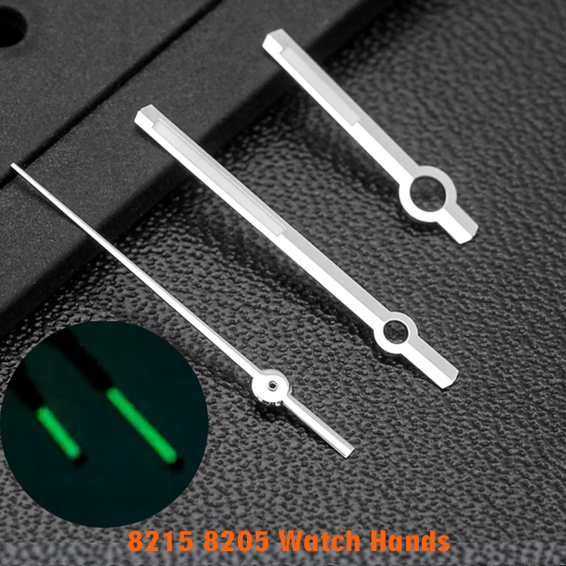 

Customized 8215 8205 Watch Hands Green Luminous Watch Pointer Fit for 8215 8205 2813 Watch Movement Watch Hands For watches