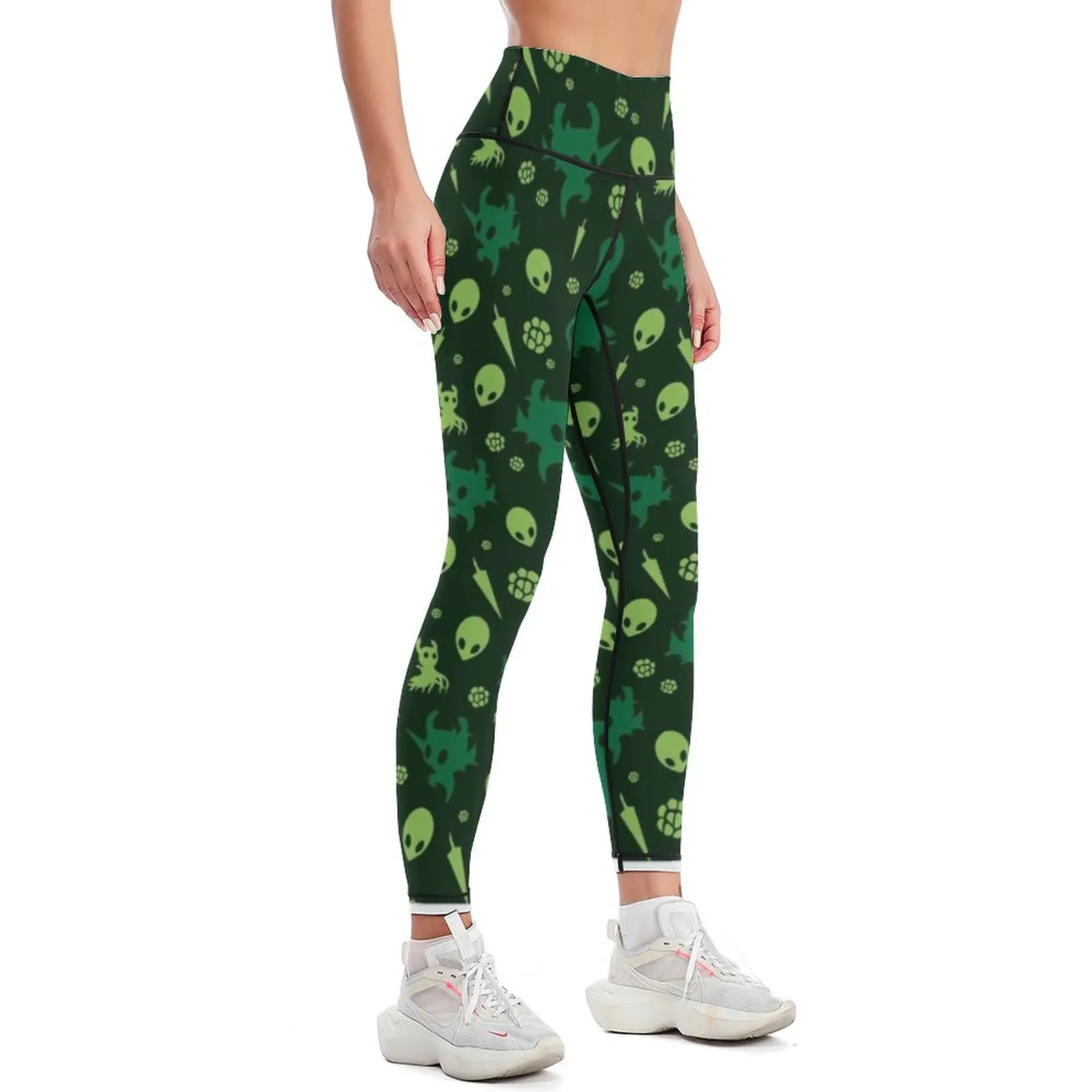 GREENPATH Hollow Knight Pattern Leggings sports for gym Women's sportswear sportswear for gym Jogger pants Womens Leggings