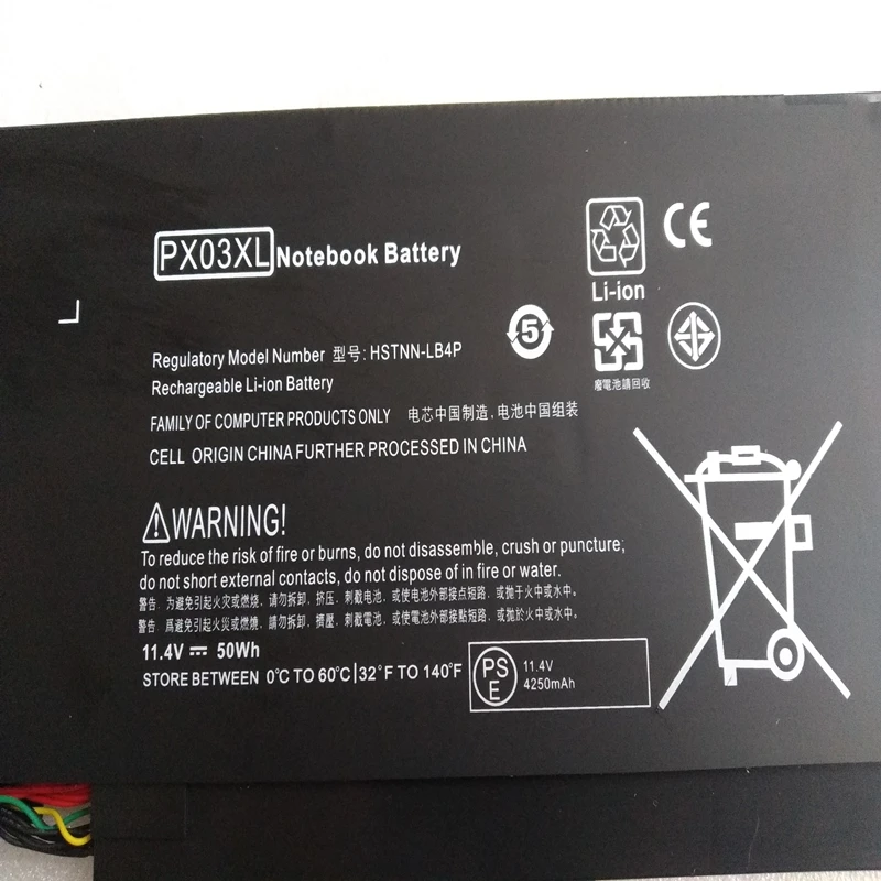 New PX03XL Battery For HP Envy 14 14T K001TX K007TX K010US K014TU K027CL K032TX K038TU K040TX K047TX K050TX K112TX K127TX K133TX