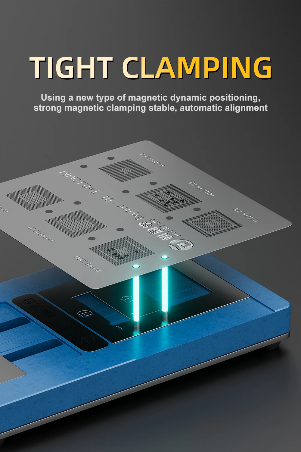 JTX T4 MAX Zwei-in-Eins-Kleberentfernungs- und Reballing-Vorrichtung für Handy-CPU, EMMC, RAM, BGA-Chip-Reballing-Reparaturwerkzeuge – Detail 7