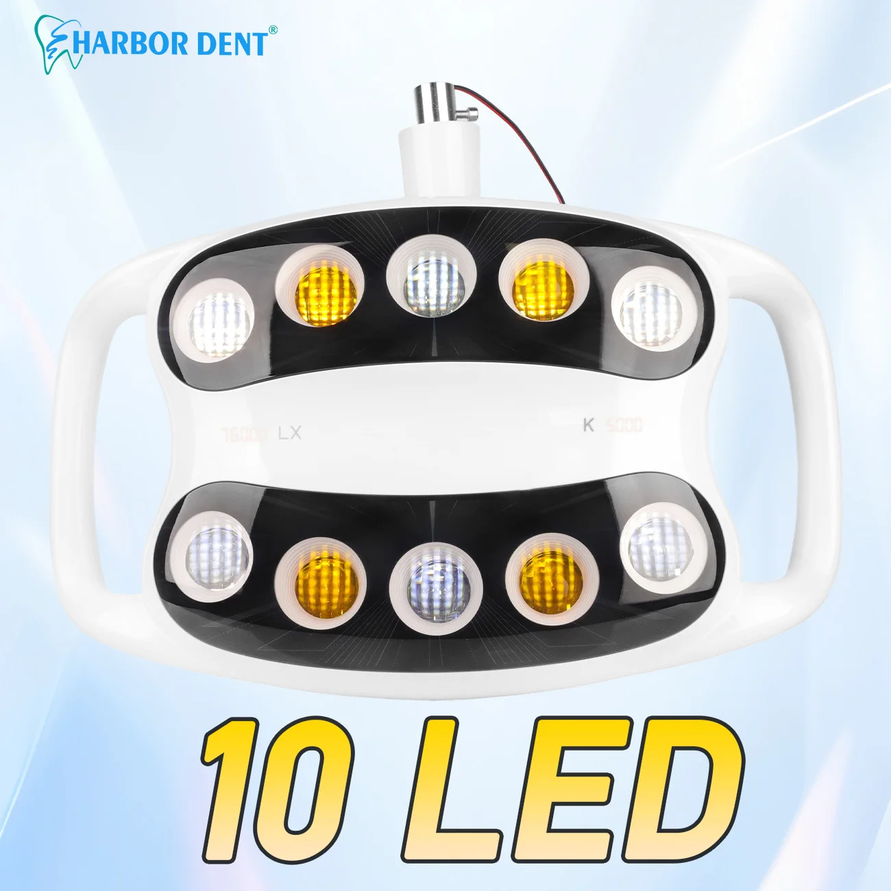 Dental Oral Check Light Shadowless LED Cold Light Surgical Light Manual/Induction Adjustable Brightness Single Dental chair Lamp