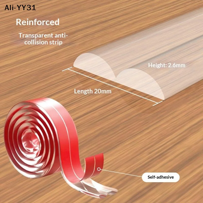 

Защитный бампер для детей, прозрачный самоклеящийся защитный край для столов, углов мебели, мягкие полоски для защиты детей