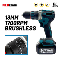 DDF487 13MM Rechargeable Cordless Electric Drill Brushless Electric Impact Screwdriver Power Tools for Makita 18V Battery pin